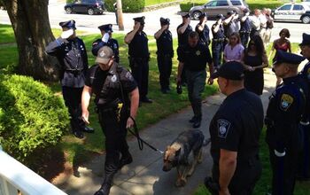 Terminal K-9 Cop Receives Fitting Farewell From Fellow Officers