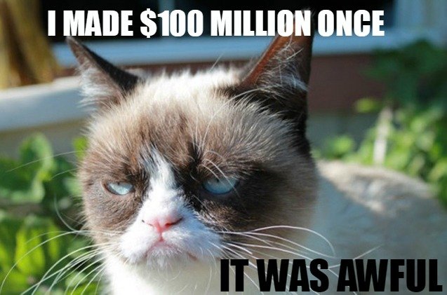 grumpy cats owner is not so grumpy anymore thanks to 100 milli