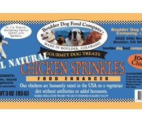 Boulder Dog Food Company Voluntarily Recalls Chicken Sprinkles Due To