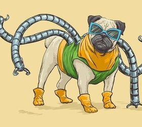 dogs are marvel superheroes and villains in awesome illustration serie