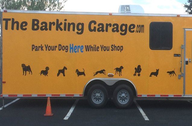 the barking garage parks your dog while you shop