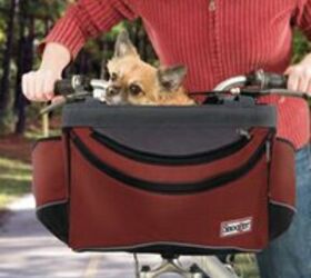 pedal pooches ride snug and comfy in hip dog bike baskets