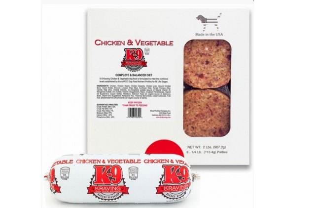 k 9 kraving dog food announces voluntary recall of chicken patties dog food