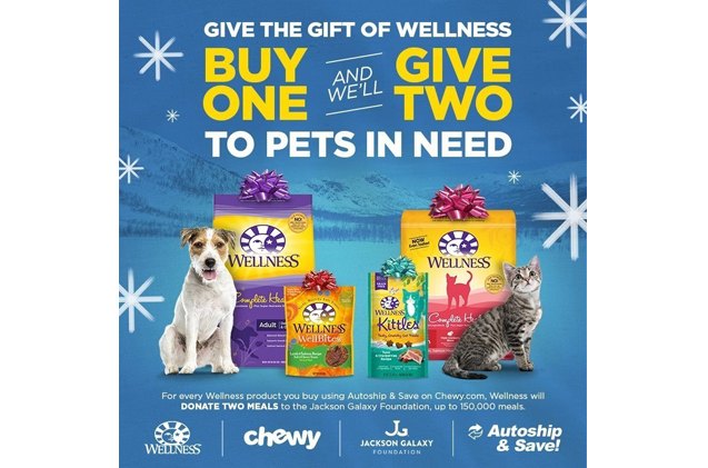wellness teams with jackson galaxy foundation to feed pets in need