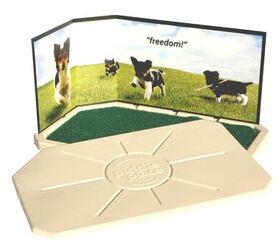 kick puppy pads to the curb with piddle place