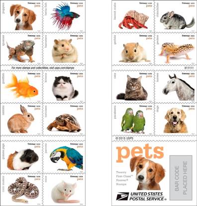 pets go postal on first class forever pets stamps