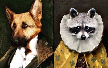 Artist Adds Pets to Historical Paintings in Hyper Realistic Style
