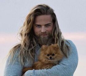 Real-Life “Thor” Poses With Floofy Pom, Melts Loins Everywhere