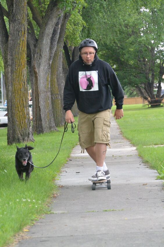 get stoked to go skateboarding with your dog
