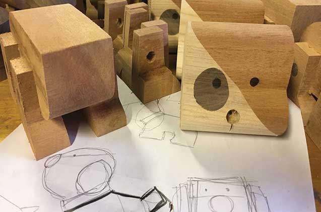dogwood modern designs are adorable wood puppies
