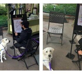 Disney Caricature of Service Dog is Picture Perfect