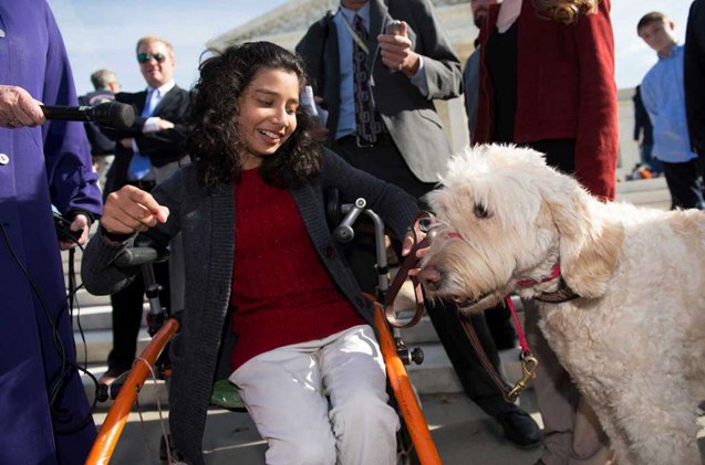 service dog denied entry into elementary school heads to supreme court