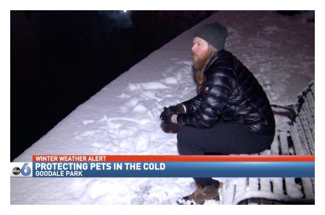 ohio business man braves the cold for family pets