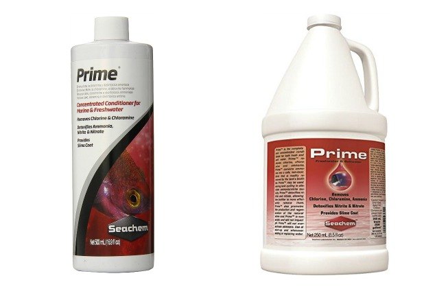 conditioning your fish tank with seachem prime