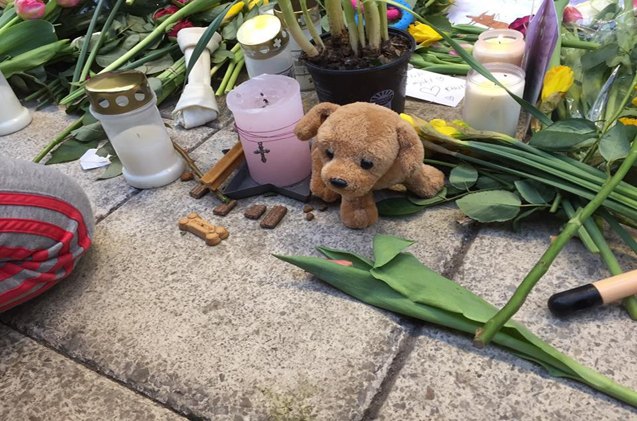thousands honor canine victim of terrorist attack in sweden