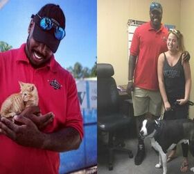 NFL Player Shows Big Hearts Match Big Muscles When It Comes to Pets