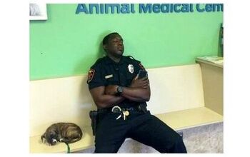Florida Officer Serves and Protects Abandoned Pittie Puppy