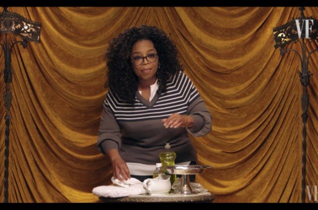 oprah shares her secret talent cleaning up dog poop video