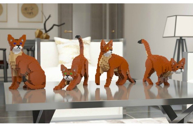 you need these life sized lego like cats