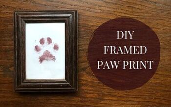 DIY Framed Paw Print