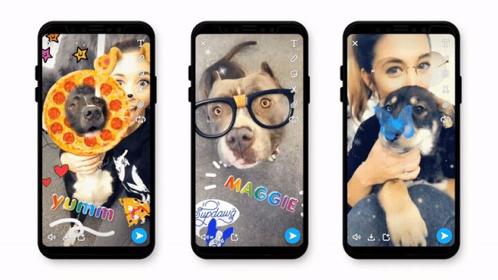 snapchat makes the holidays with new lenses just for dogs
