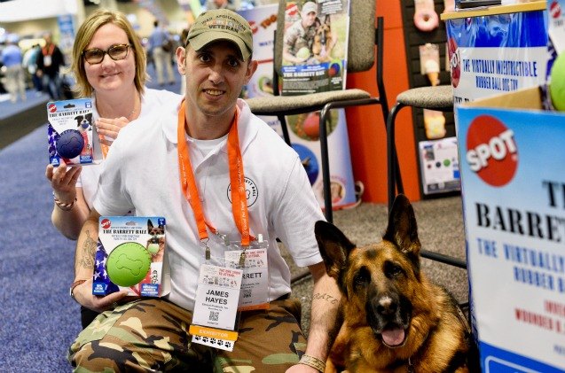 ethical pets donates 100 product profits from the barrett ball to wounded warriors