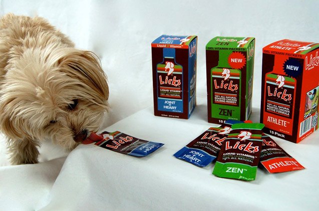 licks liquid vitamins will get your dog s tongue wagging