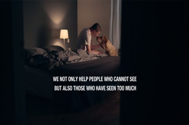 heartwarming ad dogs help people who have seen too much video