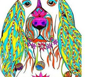pet themed coloring books for adults
