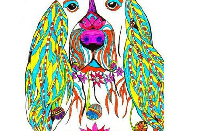 pet themed coloring books for adults