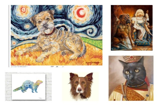 best pet paintings to hang in your home