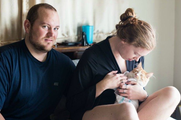 crazy couples natural cat birth announcement is weird and won