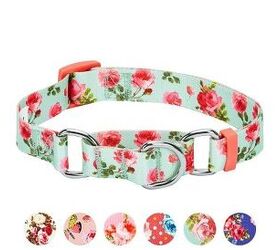 ADVEN Dog Collar Multicolored Compact Size Cat Collars Large Puppy  Nameplate Light-weight Cute Design Exquisite Anti-lost ID Tag Pink 