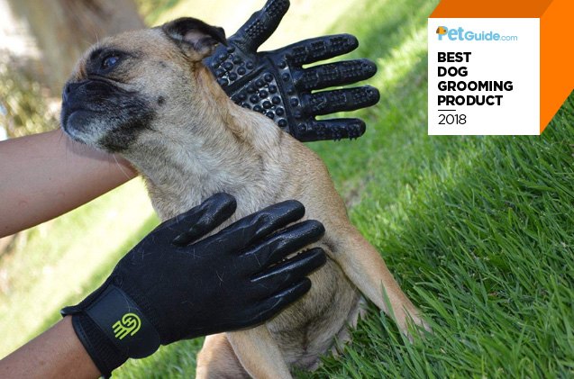 petguide 8217 s best new dog grooming product of 2018 handson soft gloves