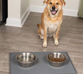 Dog Bowl Mat, Dog Mat for Food and Water Pet Cat Large Small Silicone  Rubber Pl