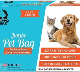 300 x Extra Thick & Leak-Proof Dog Waste Bags Lavender-Scented for Medium-Large Doggy Dog Poo Bags with Tie Handles 