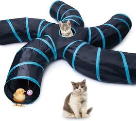Cat Tube Great Toy for Cats & Rabb $5 Value Interactive Cat Toy Toys for Cats Collapsible 3 Way Pet Tunnel Cat Tunnels for Indoor Cats Also Included is a All Prime Cat Tunnel 