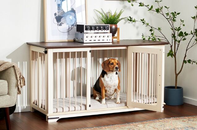 Best Decorative Dog Crates Petguide, Wooden Dog Crate Furniture Australia