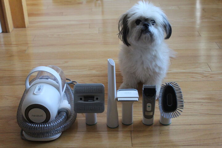 neabot p1 pro professional pet grooming vacuum kit review, Oscar and Neabot let s get ready to groom