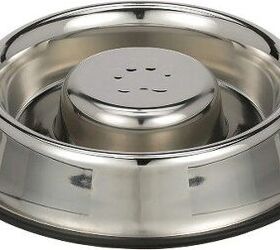 stainless steel dog slow feeder bowl