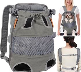front load dog carriers keep him in on all the action