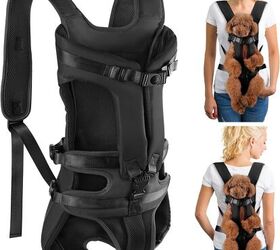 front load dog carriers keep him in on all the action