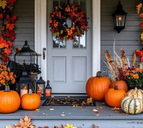 5 common fall dcor pieces that arent pet safe, Fall porch image via Canva