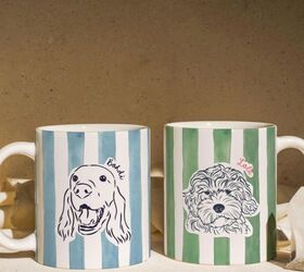 5 perfect holiday gifts for pet lovers, Personalized Pet Line Art Mug image via Amazon