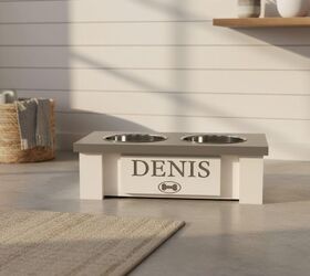 cute christmas gift ideas for your dog, Personalized dog bowl by GrooveThis Woodshop image via Amazon