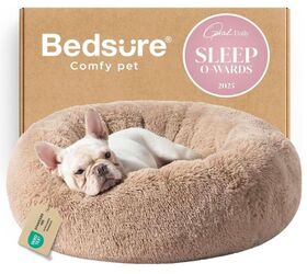 cute christmas gift ideas for your dog, Bedsure calming donut bed image via Amazon