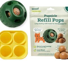 new puppy checklist, WOOF Starter Pack Interactive Dog Ball Toy image via Amazon