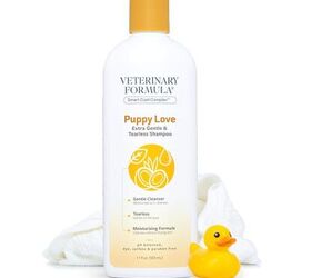 new puppy checklist, Veterinary Formula Smart Coat Complex Puppy Love Extra Gentle Tearless Shampoo image via Amazon