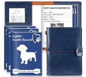 new puppy checklist, 3 Pack Puppy Shot Record Booklets image via Amazon