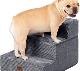how to welcome your adopted senior dog 7 must have essentials, EHEYCIGA Dog Stairs Image via Amazon